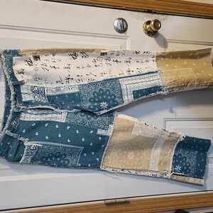 Shein patchwork pants
